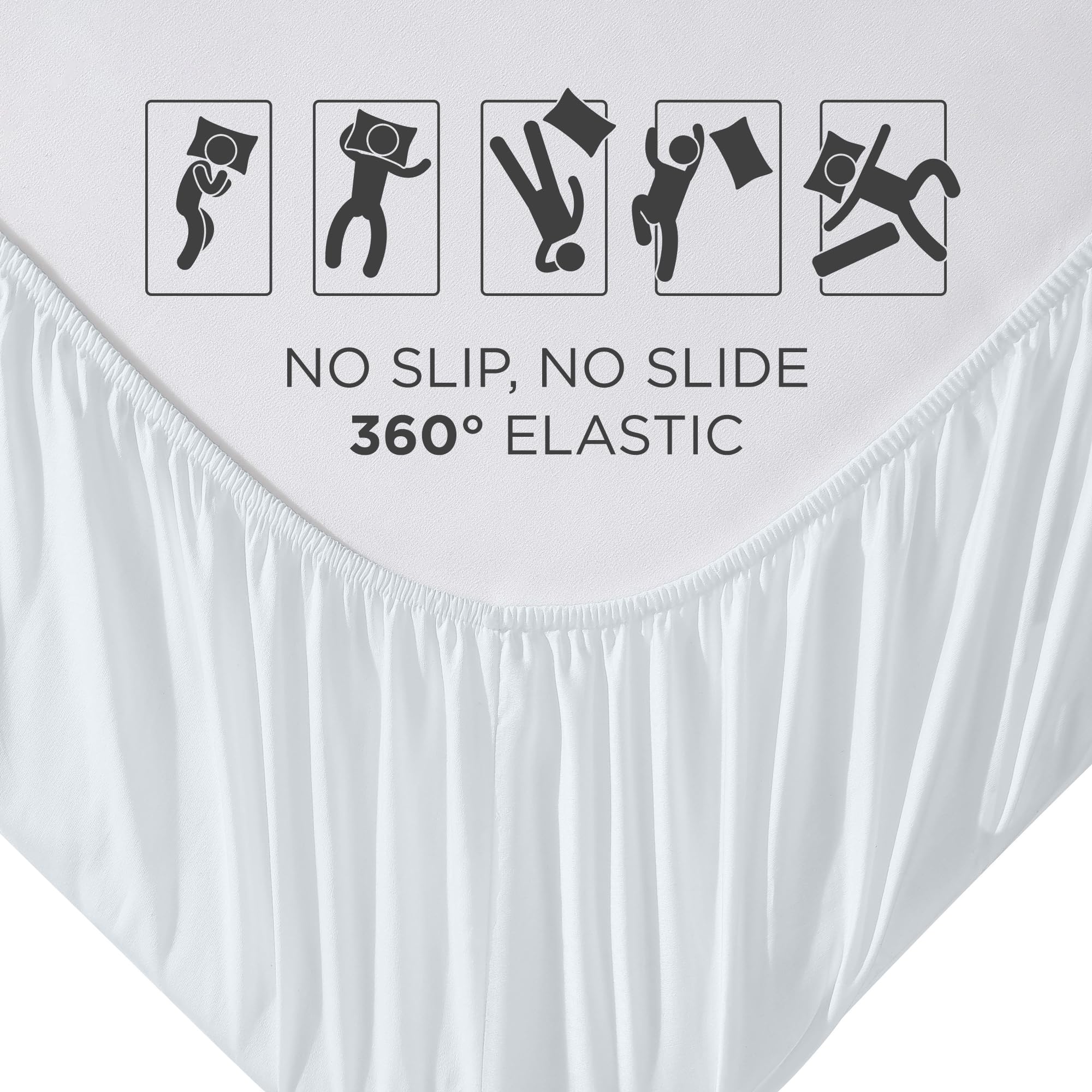 Royale Linens wrinkle-resistant material stays smooth overnight.