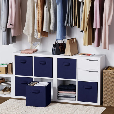 Royexe closet-organization cubes ideal for decluttering shelves and rooms.