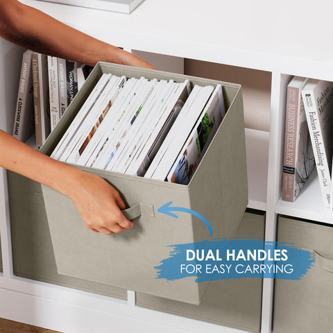 Royexe multi-purpose cube organizer, fits cubby shelves for neat rooms.