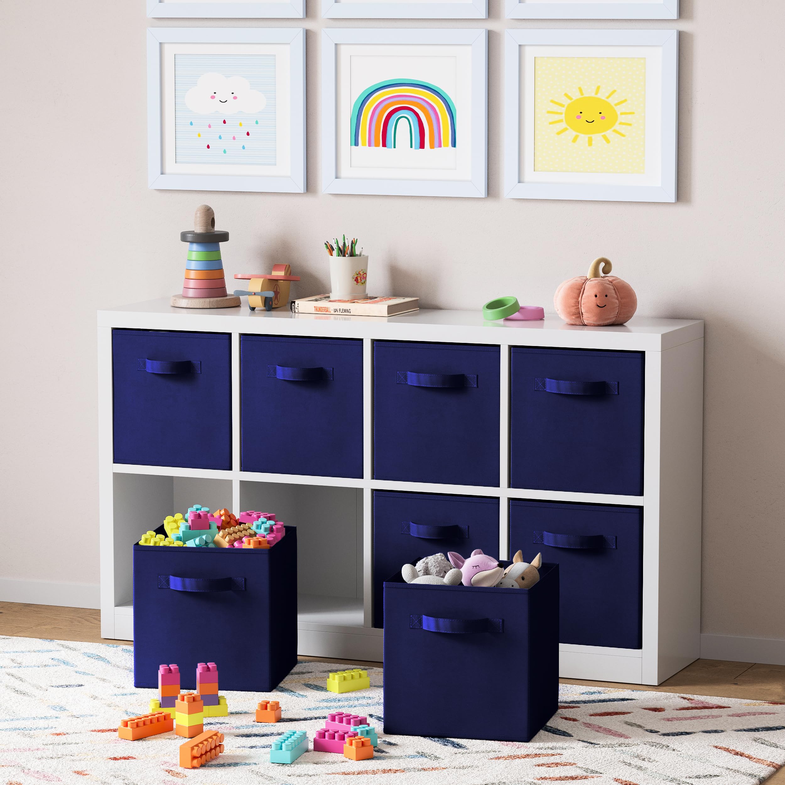 Royexe multi-use cube organizer for toys, crafts, and closet organization.