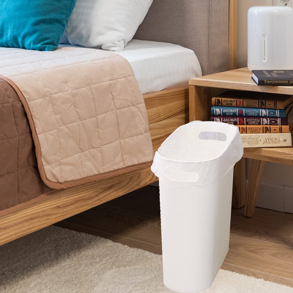 ROYFACC trash bin with integrated handles; easy to carry and empty in bathrooms or kitchens.