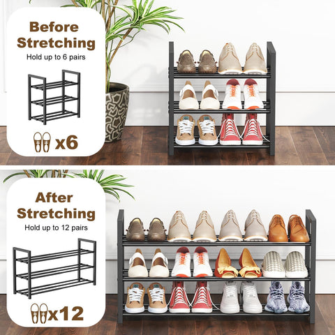 Roylvan heavy-duty 3-tube design supports more shoes without sagging.
