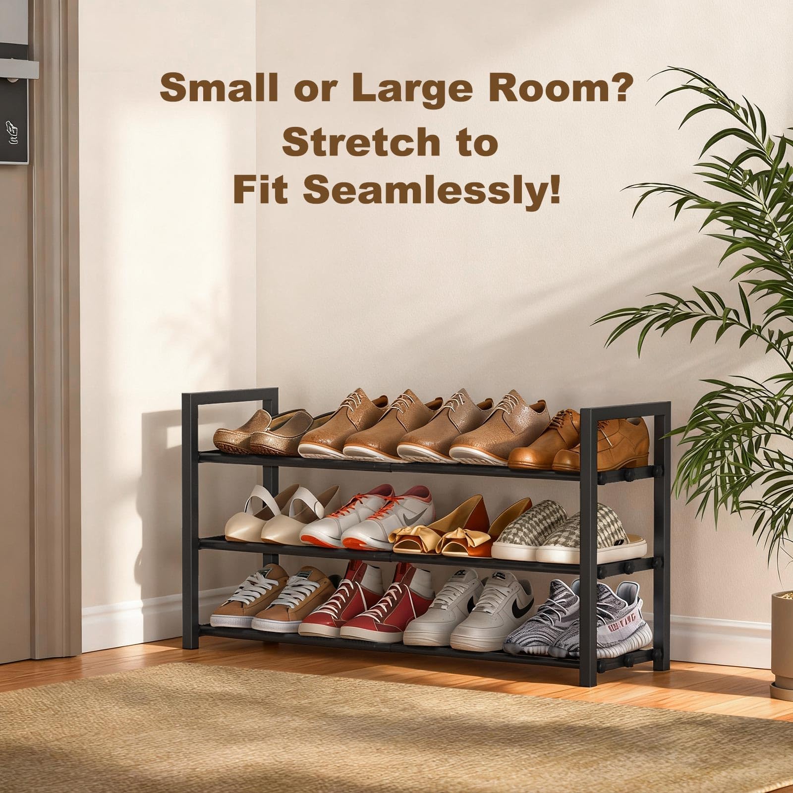 Roylvan space-saving vertical storage fits tight entryways and small closets.