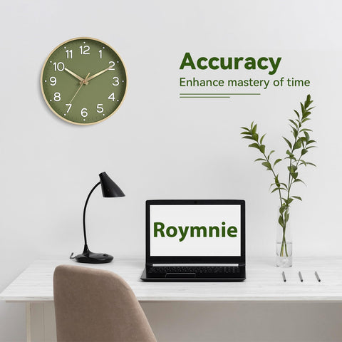 Roymnie battery-powered clock runs on a single AA battery