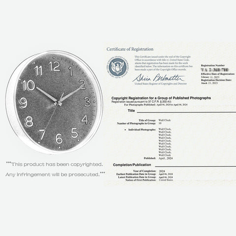 Roymnie 14-inch clock adds modern decor to any room