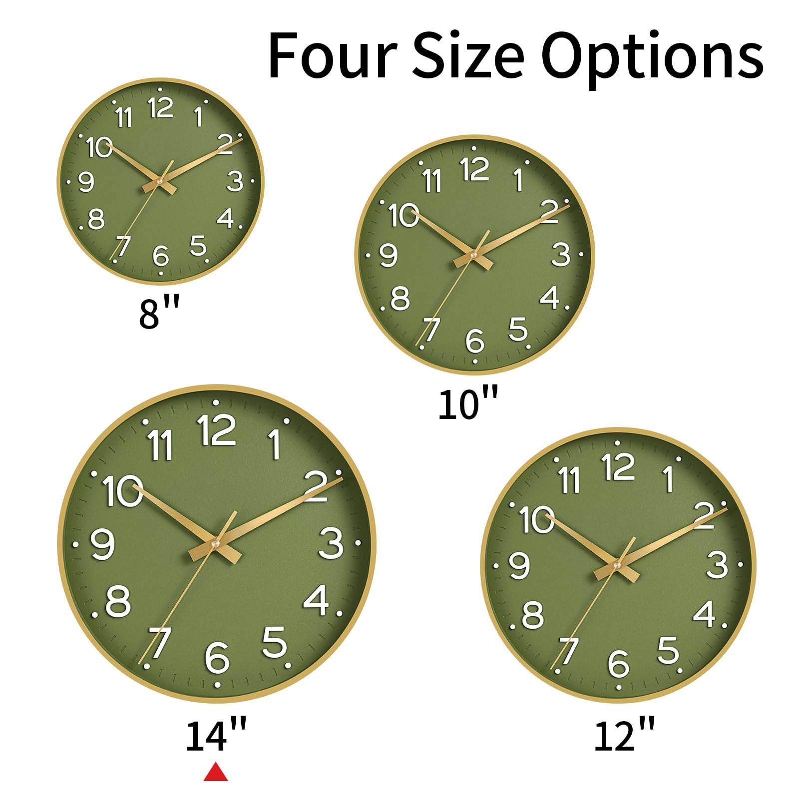 Roymnie wall clock with silent operation for peaceful spaces