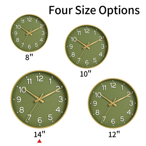 Roymnie wall clock with silent operation for peaceful spaces