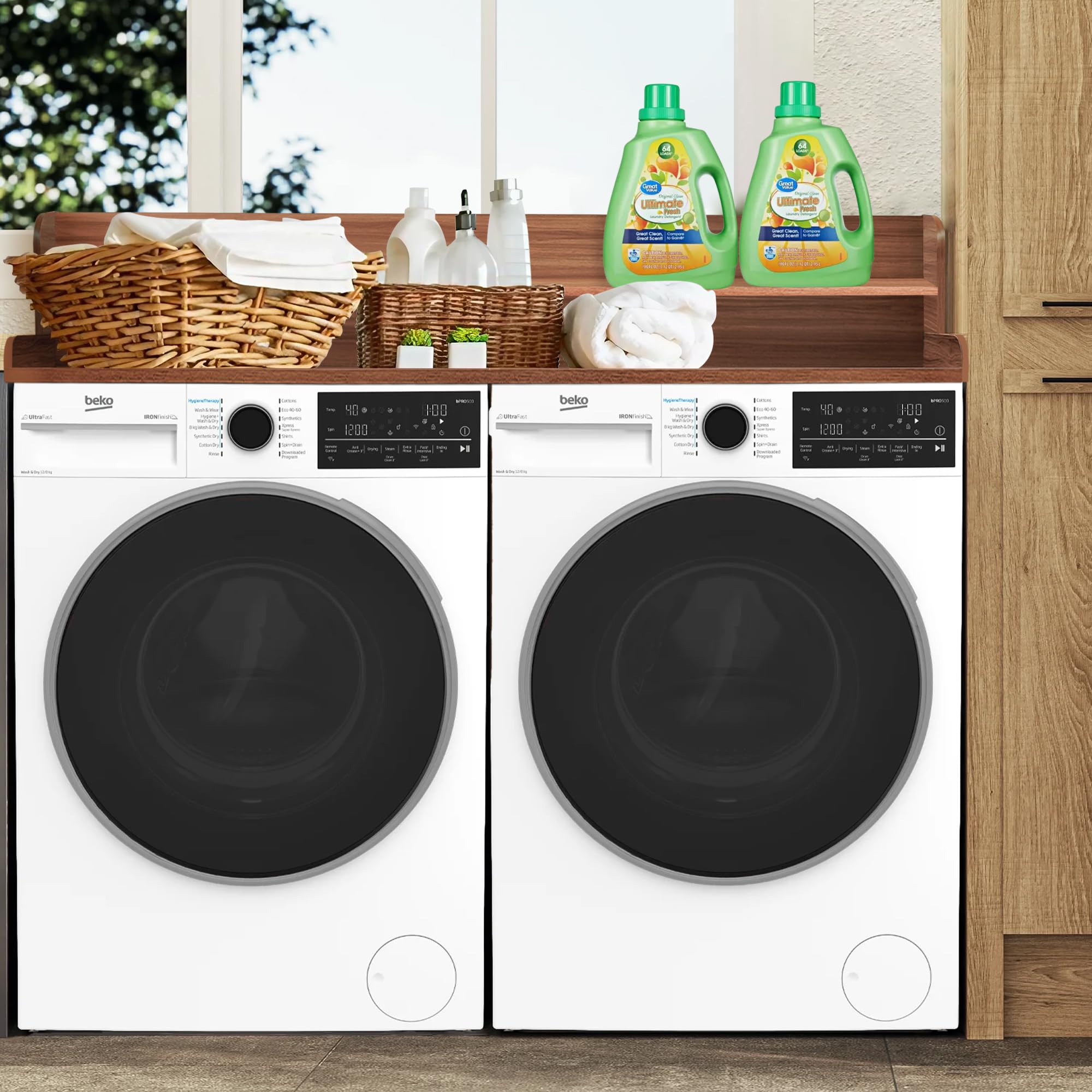 Royxen surface cleans easily with a damp cloth after chores.