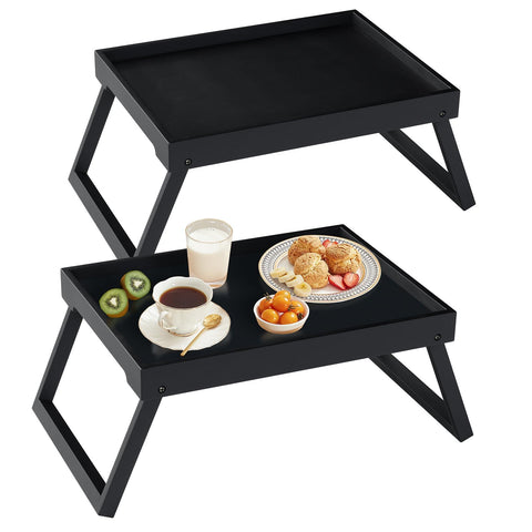 RRX bamboo bed tray with folding legs for easy storage.