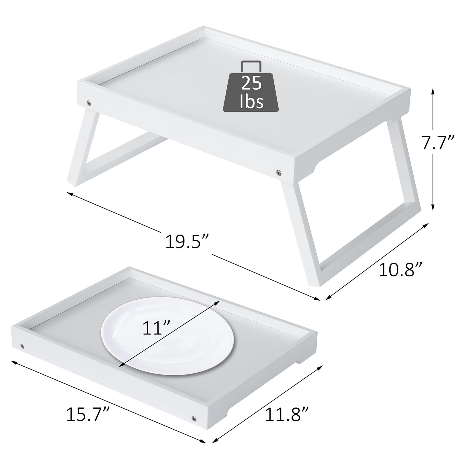 RRX bamboo bed tray used for dining on bed
