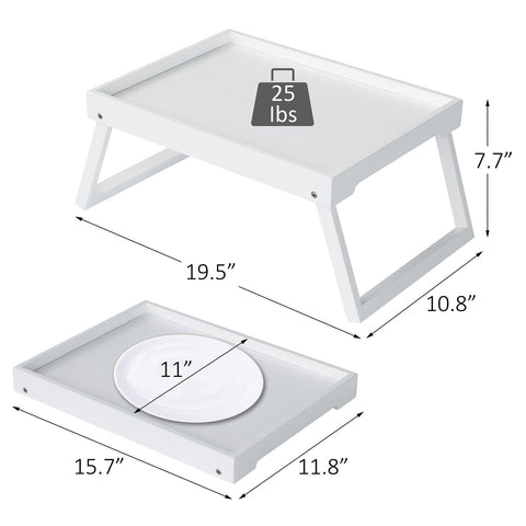RRX bamboo bed tray used for dining on bed