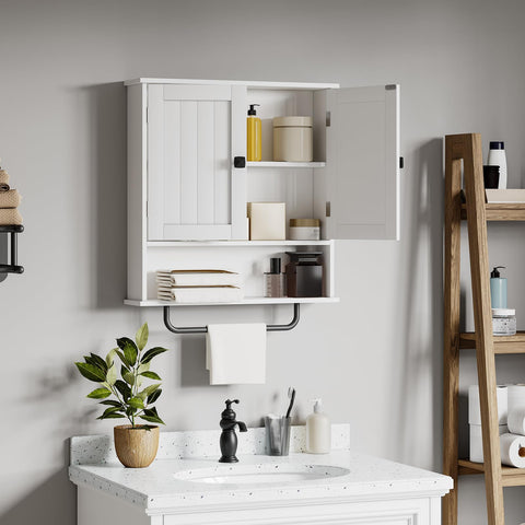 RRX cabinet with integrated towel bar provides quick towel access
