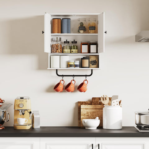 RRX bathroom cabinet with two doors keeps items neatly concealed