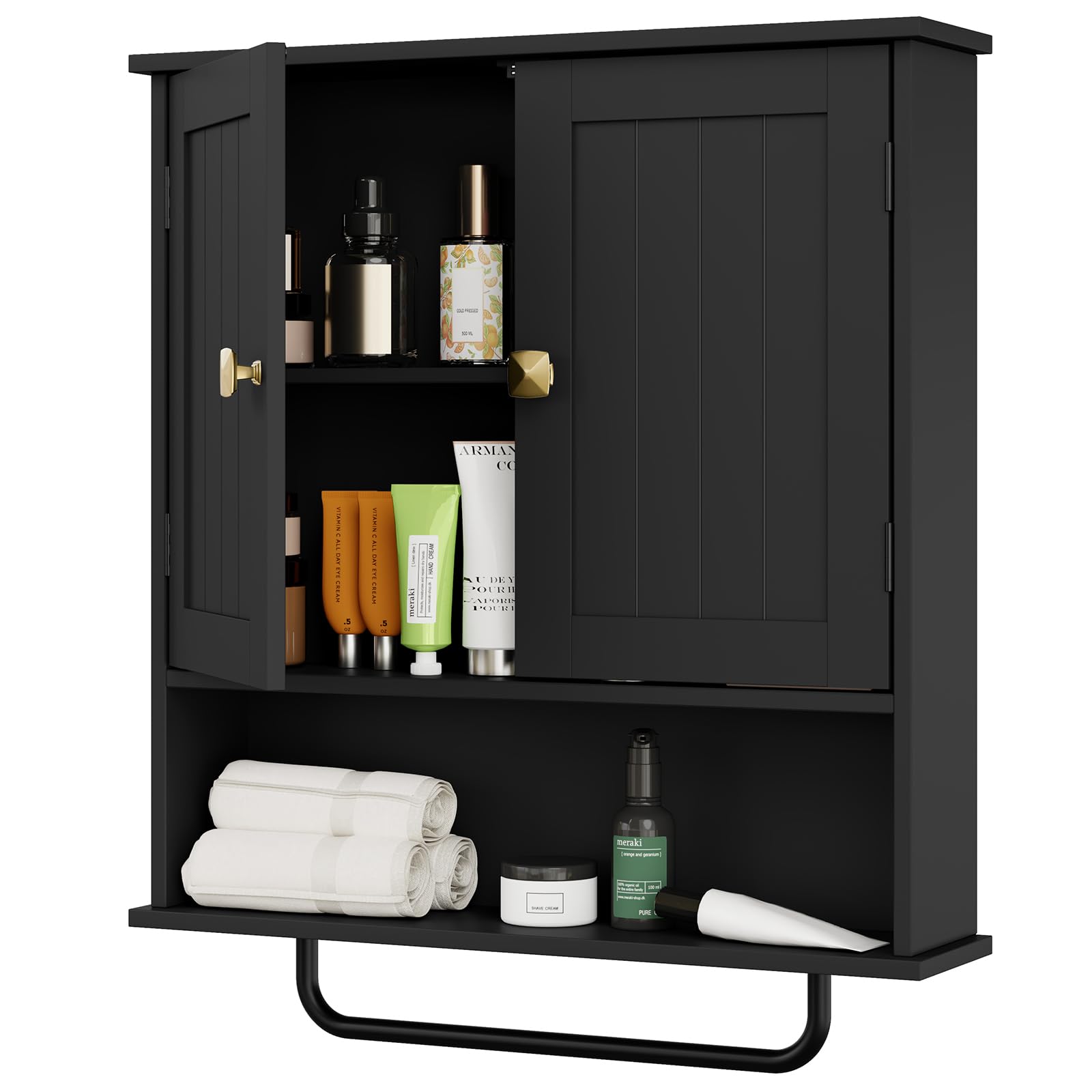 RRX over-toilet cabinet front view shows space-saving design with white finish