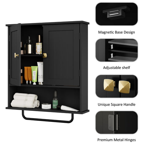 RRX wall-mounted medicine cabinet 22x5x25 dimensions highlights storage