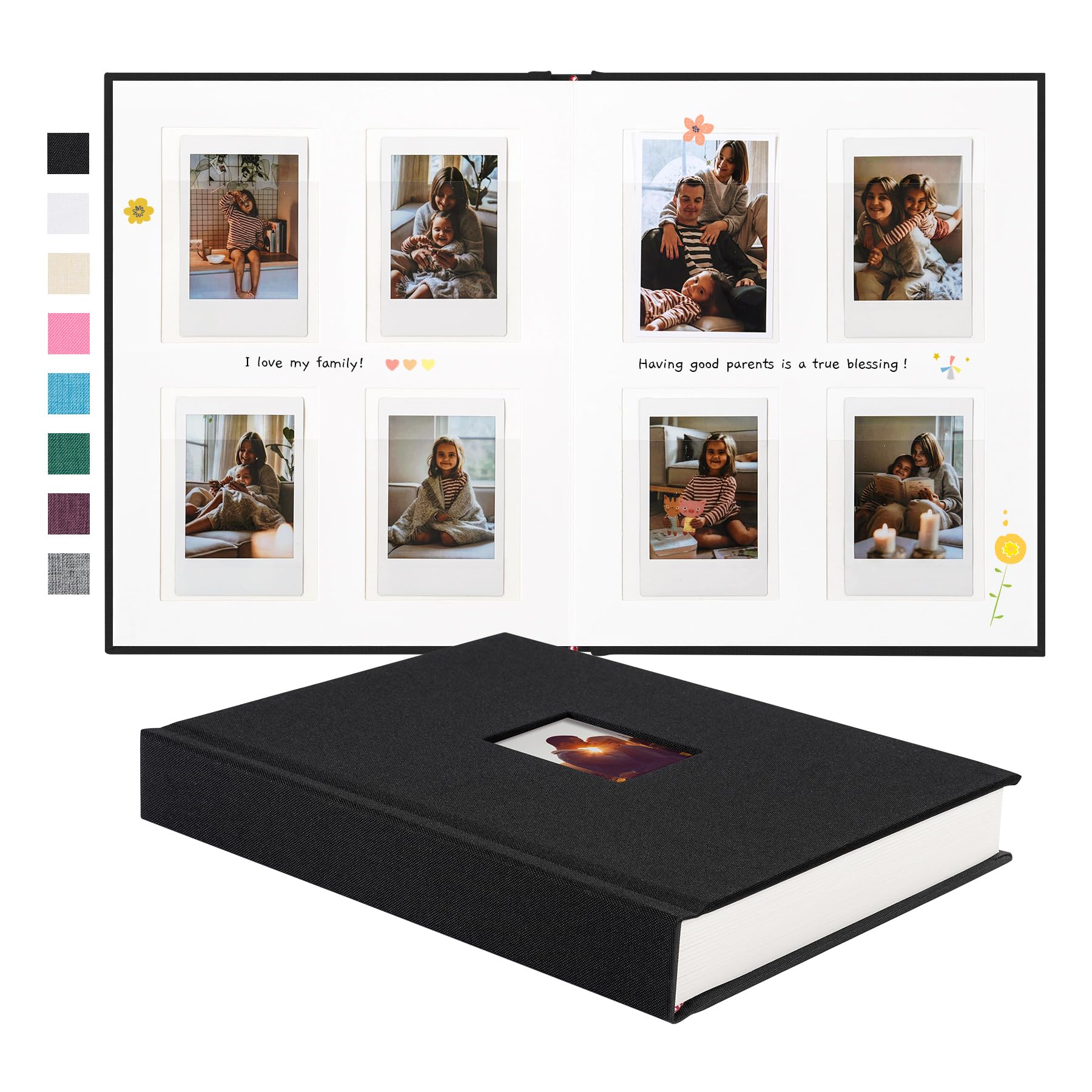 Rseozr Instax mini photo album cover featuring a personalized photo keepsake
