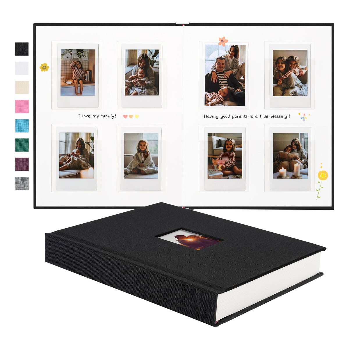 Rseozr Instax mini photo album cover featuring a personalized photo keepsake