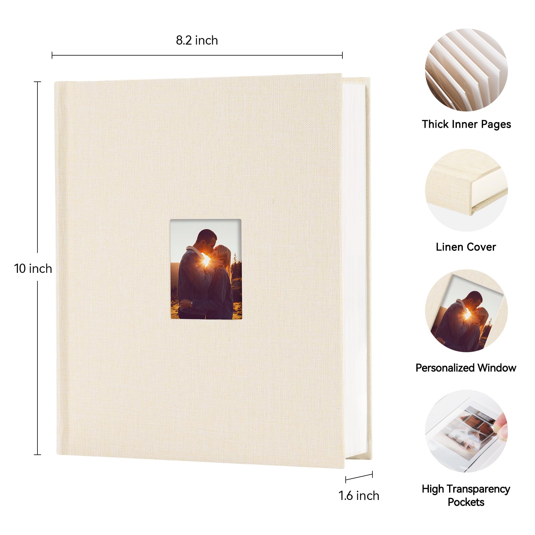 Rseozr Instax mini album interior pages with writable memo areas for each photo.