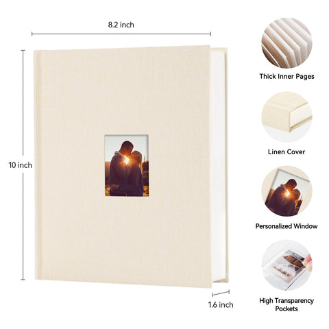 Rseozr Instax mini album interior pages with writable memo areas for each photo.