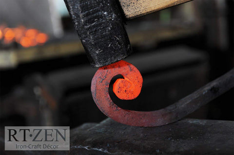 RTZEN black metal tiebacks elevate drapery display while maintaining functional hold.