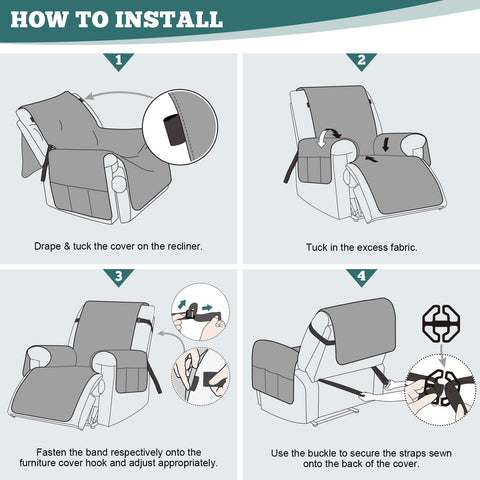 Ruaozz easy installation guide with one-piece design shown.