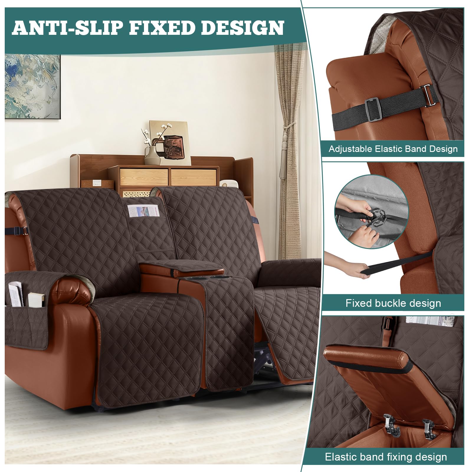 Ruaozz machine-washable slipcover for easy cleaning after busy days.