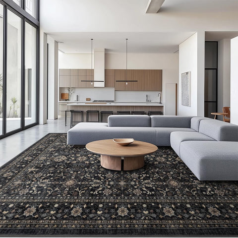 Ruaruarug Area Rug with non-slip backing improves safety for families and guests.
