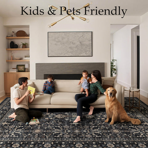Ruaruarug ultra-soft polyester rug feels cozy underfoot in living spaces.
