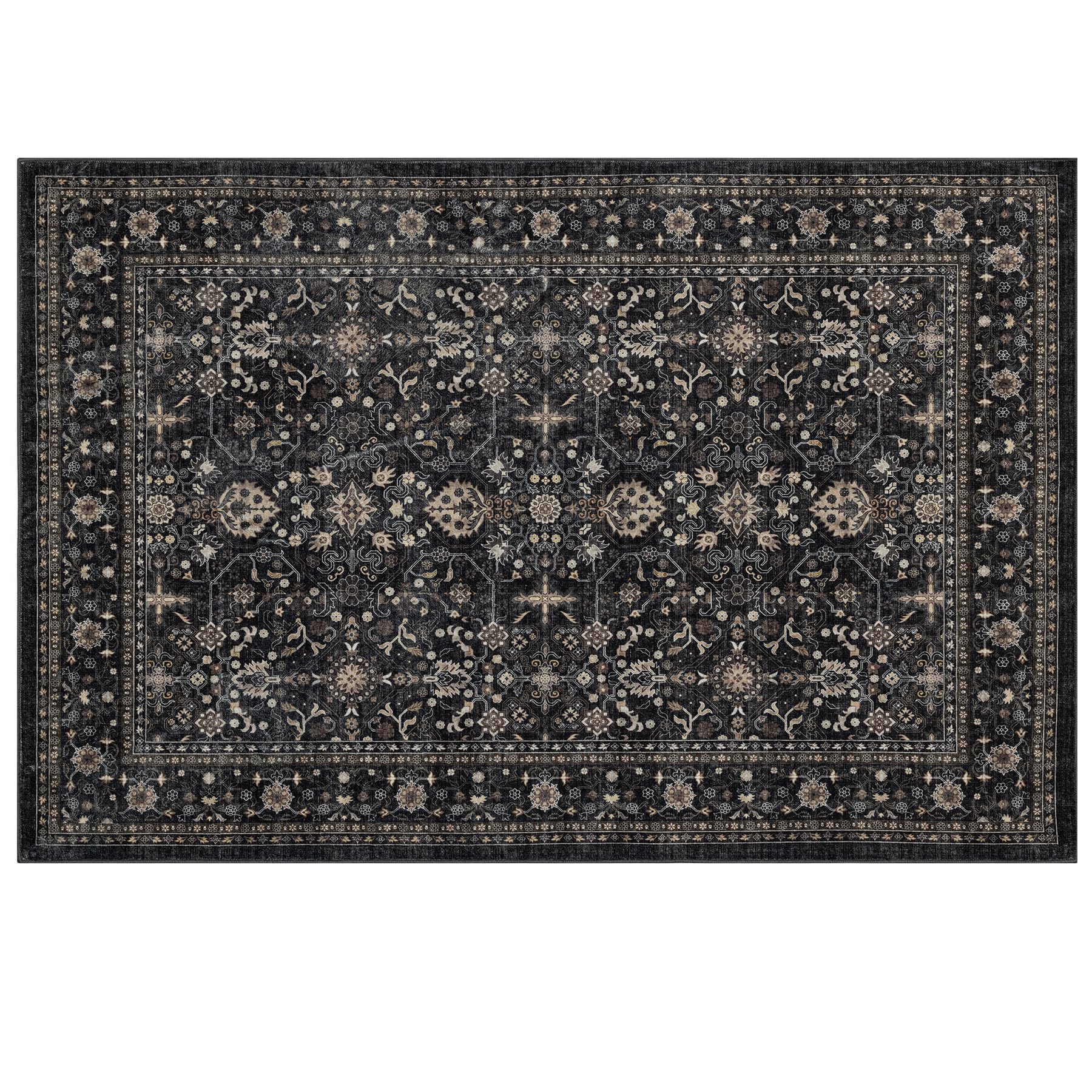 Ruaruarug Area Rug wrinkles relax after flattening for quick recovery.
