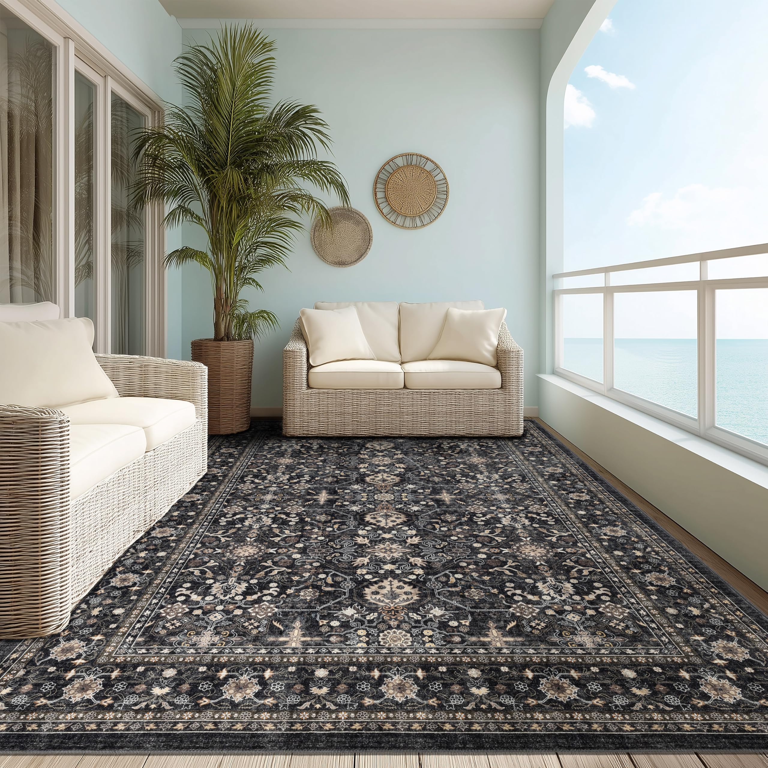 Ruaruarug easy-care rug reduces maintenance with vacuum-clean compatibility.