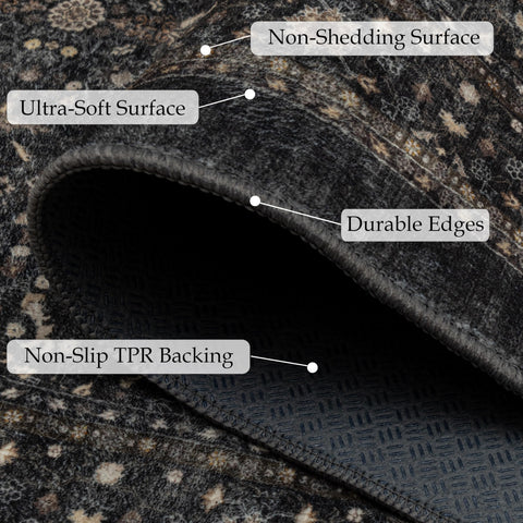 Ruaruarug machine washable rug maintains vibrant color after cold washes.