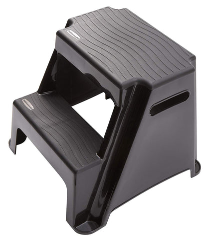 Rubbermaid 2-Step Stool textured steps improve grip and stability