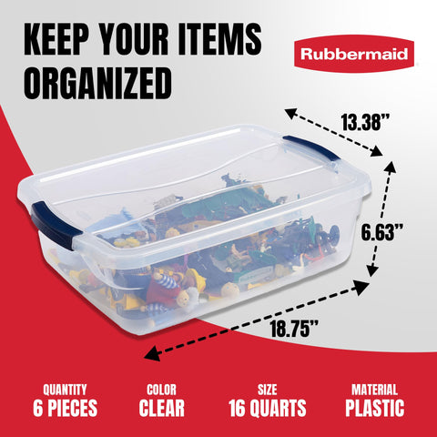 Rubbermaid Cleverstore BPA-free bins are durable and USA-made.