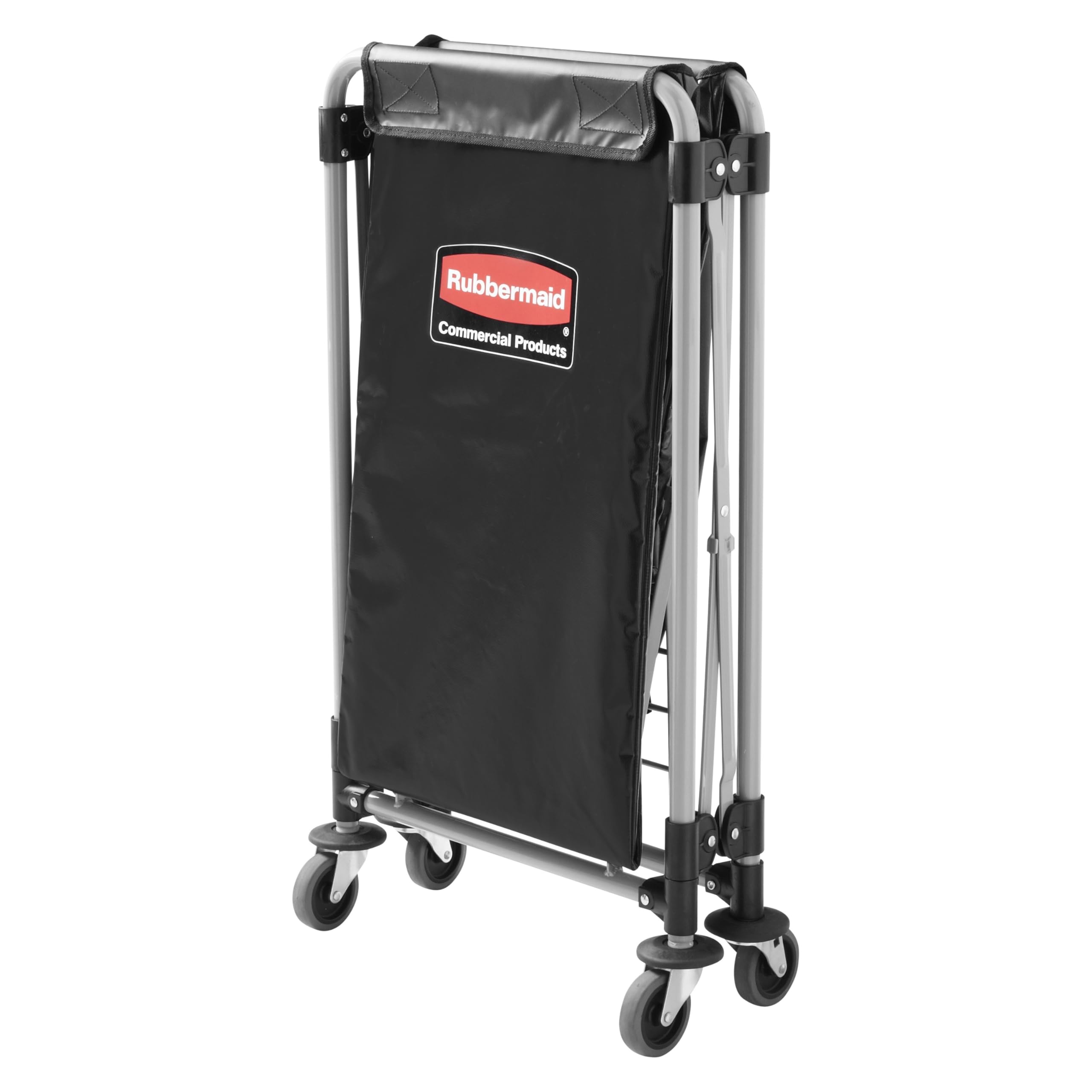 Rubbermaid Collapsible X Cart powder-coated frame highlights rust resistance