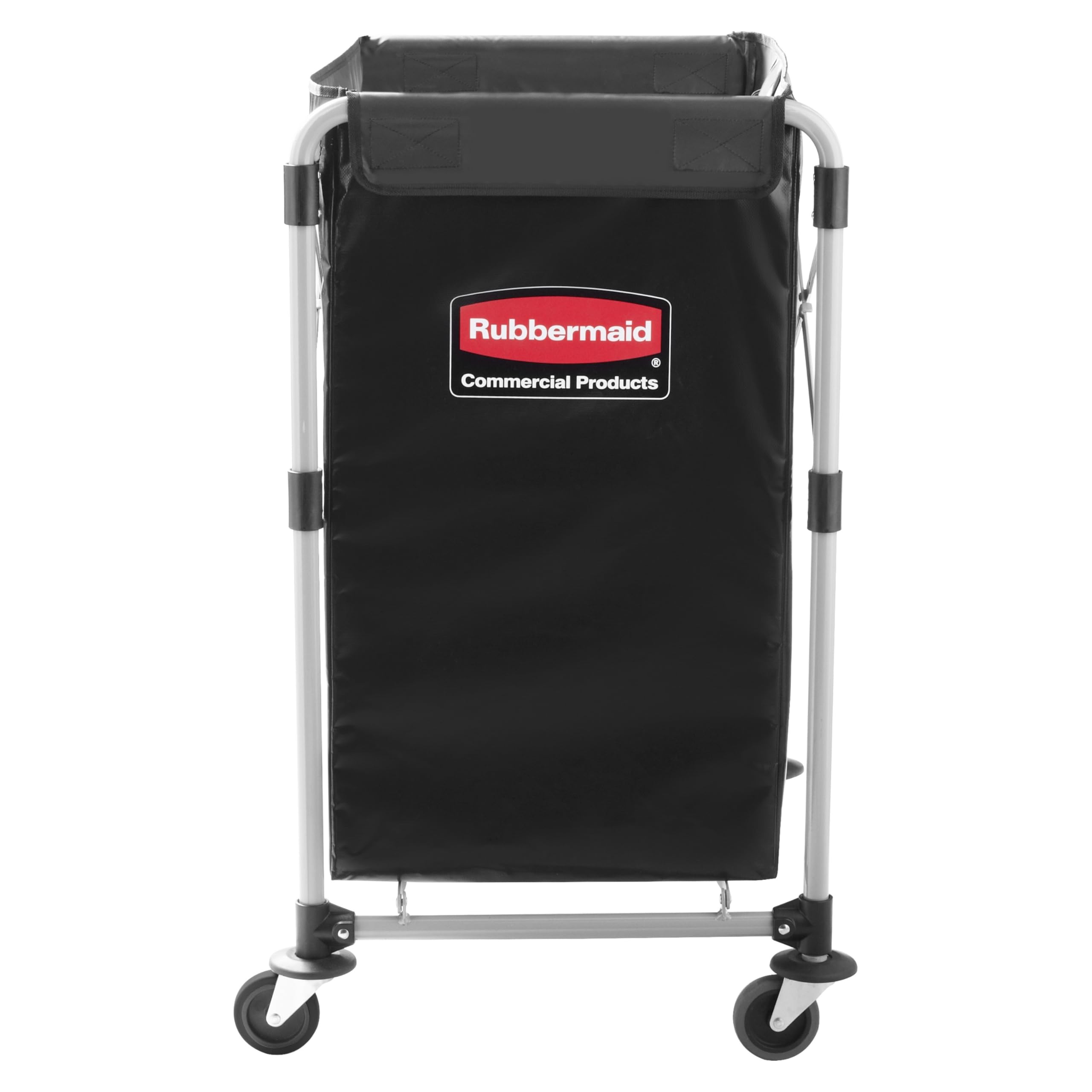 Rubbermaid Collapsible X Cart wheels provide smooth, quiet movement in facilities