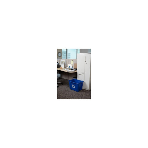 Rubbermaid Easy-Clean Recycling Bin resists debris buildup