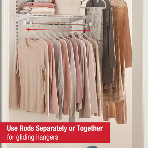 Rubbermaid Configurations included hardware supports quick, tool-free assembly.