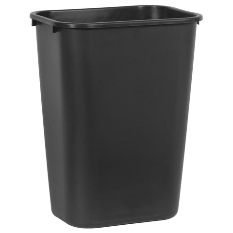 Rubbermaid Deskside wastebasket stacked for compact storage