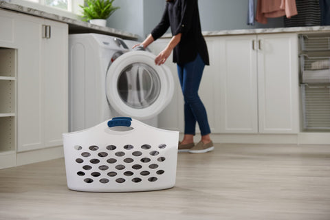 Rubbermaid home-garage-laundry-basket helps organize spaces efficiently