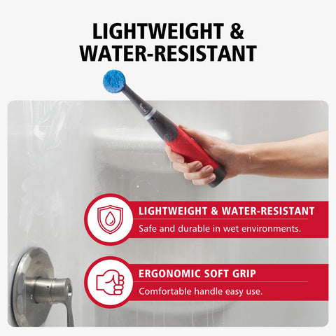 Rubbermaid Reveal Power Scrubber Grout Brush restores grout cleanliness
