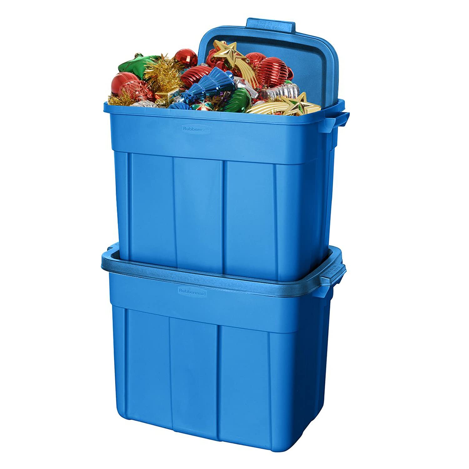 Rubbermaid Roughneck tote 18gal temperature-ready for basement or attic