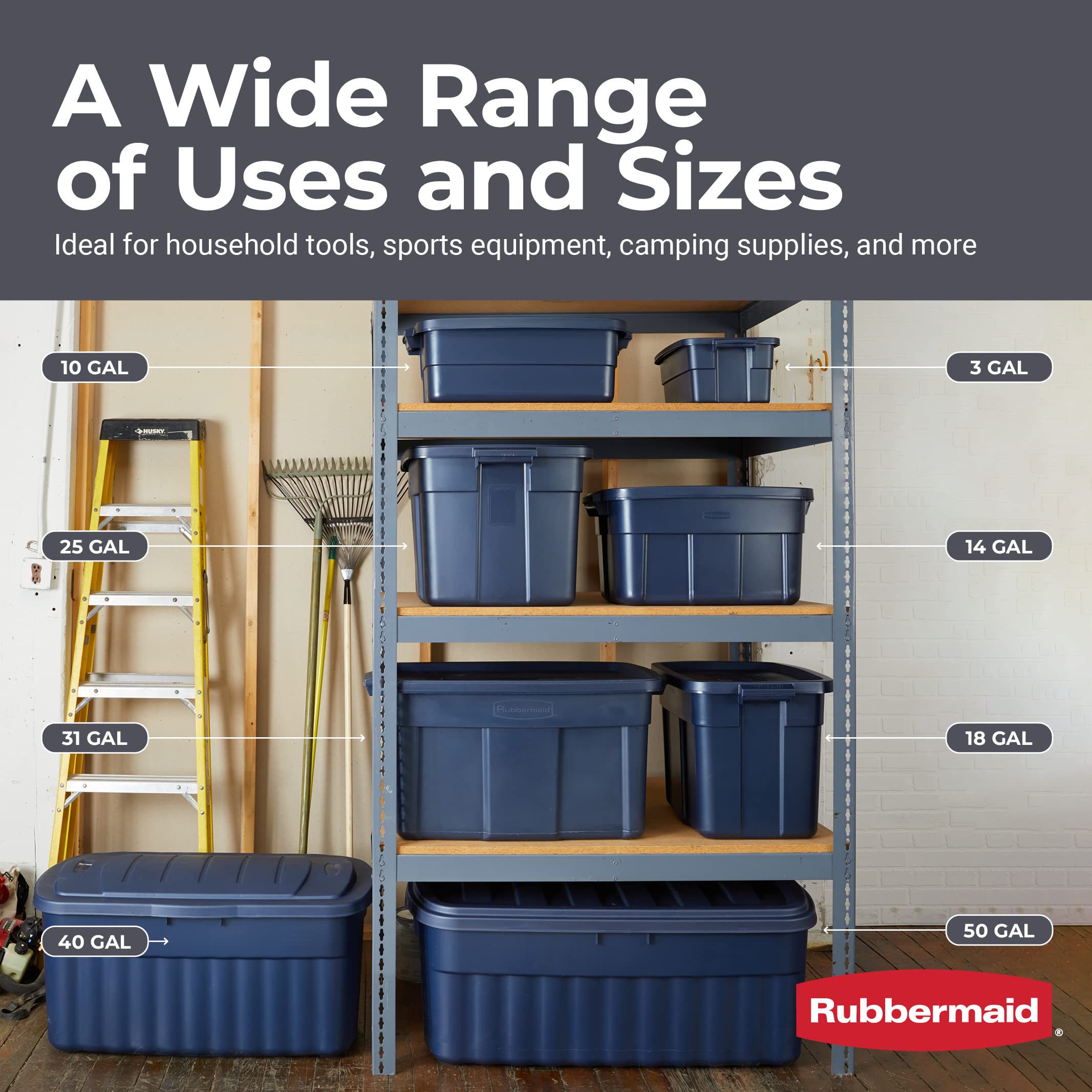 Lid stays tight to protect contents from moisture and pests.