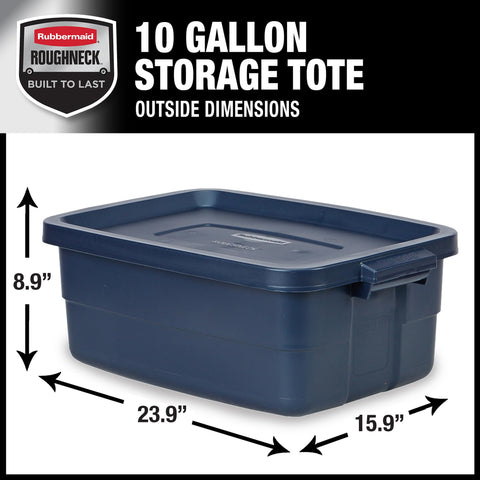 Roughneck tote lid with handle creating secure snap-tight closure protection