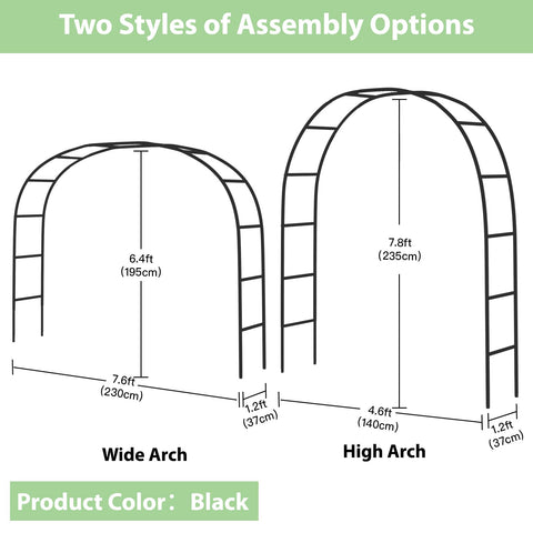 RUBFAC 7.8ft arch wedding display features florals and soft lighting.