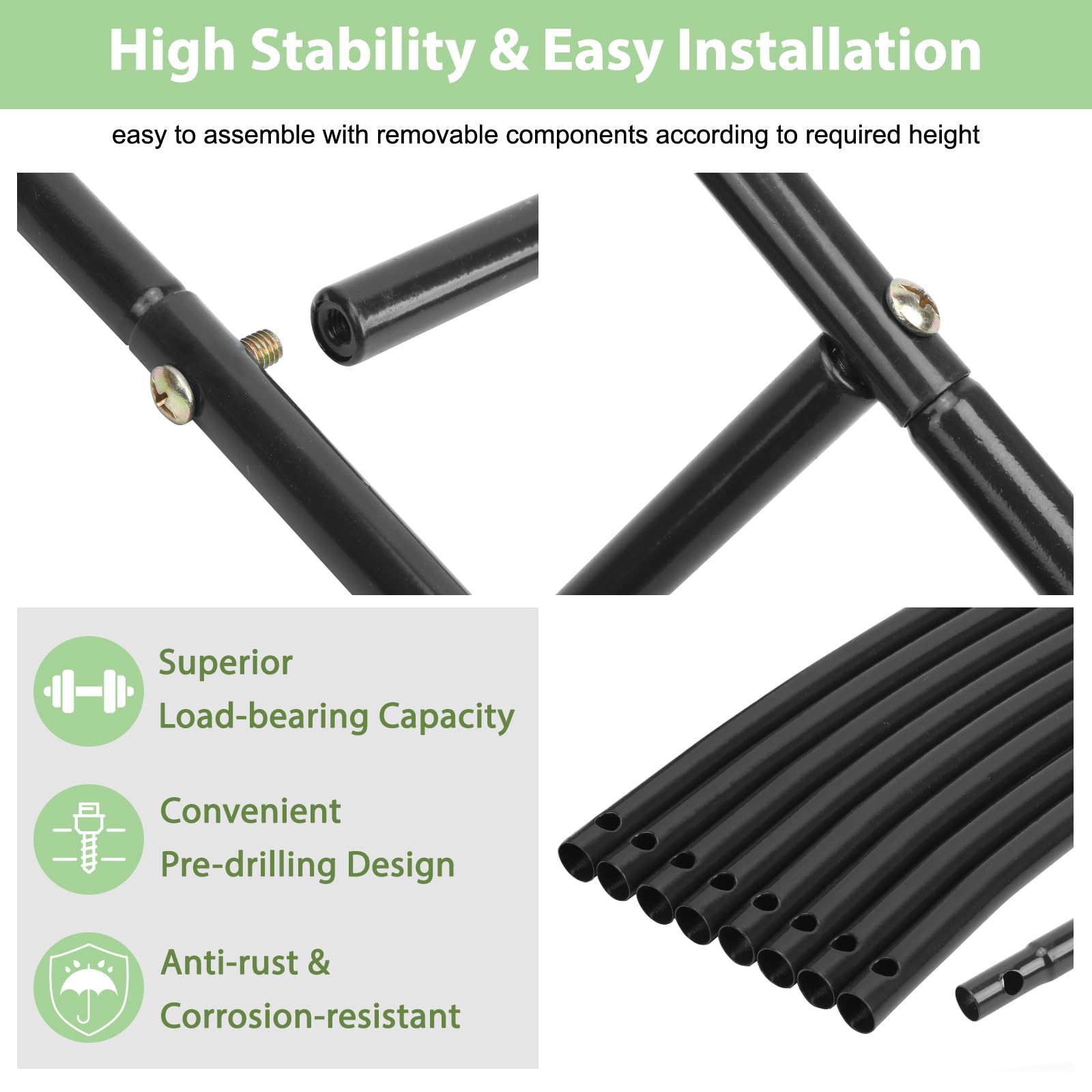 RUBFAC arch assembly easy setup for quick indoor or outdoor use.