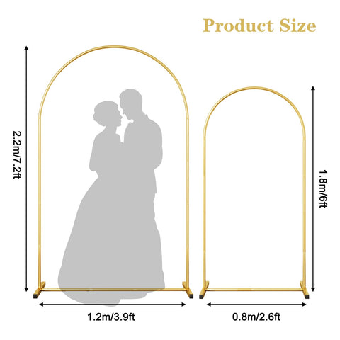 Rubfac metal arch backdrop stand 6ft compact option for intimate ceremonies