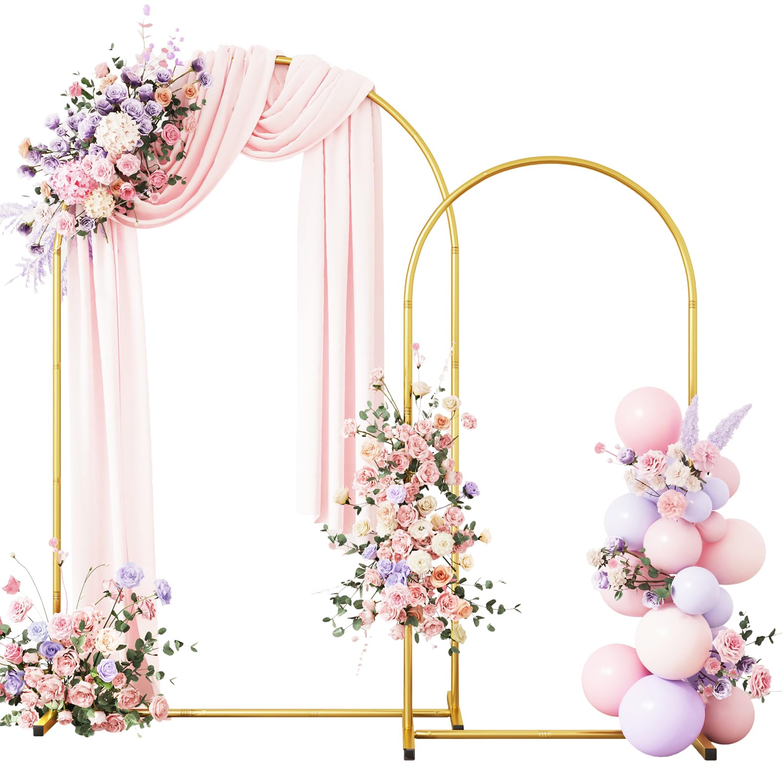 Rubfac metal arch backdrop stand 7-2ft ready for indoor or outdoor events