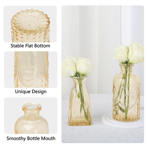 Ruckace wedding centerpiece vases create elegant moments without overpowering floral arrangements.