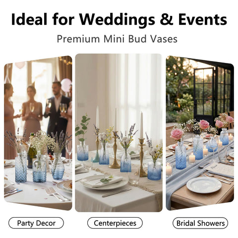 Ruckae vases for dried flowers gradient blue offer versatile display