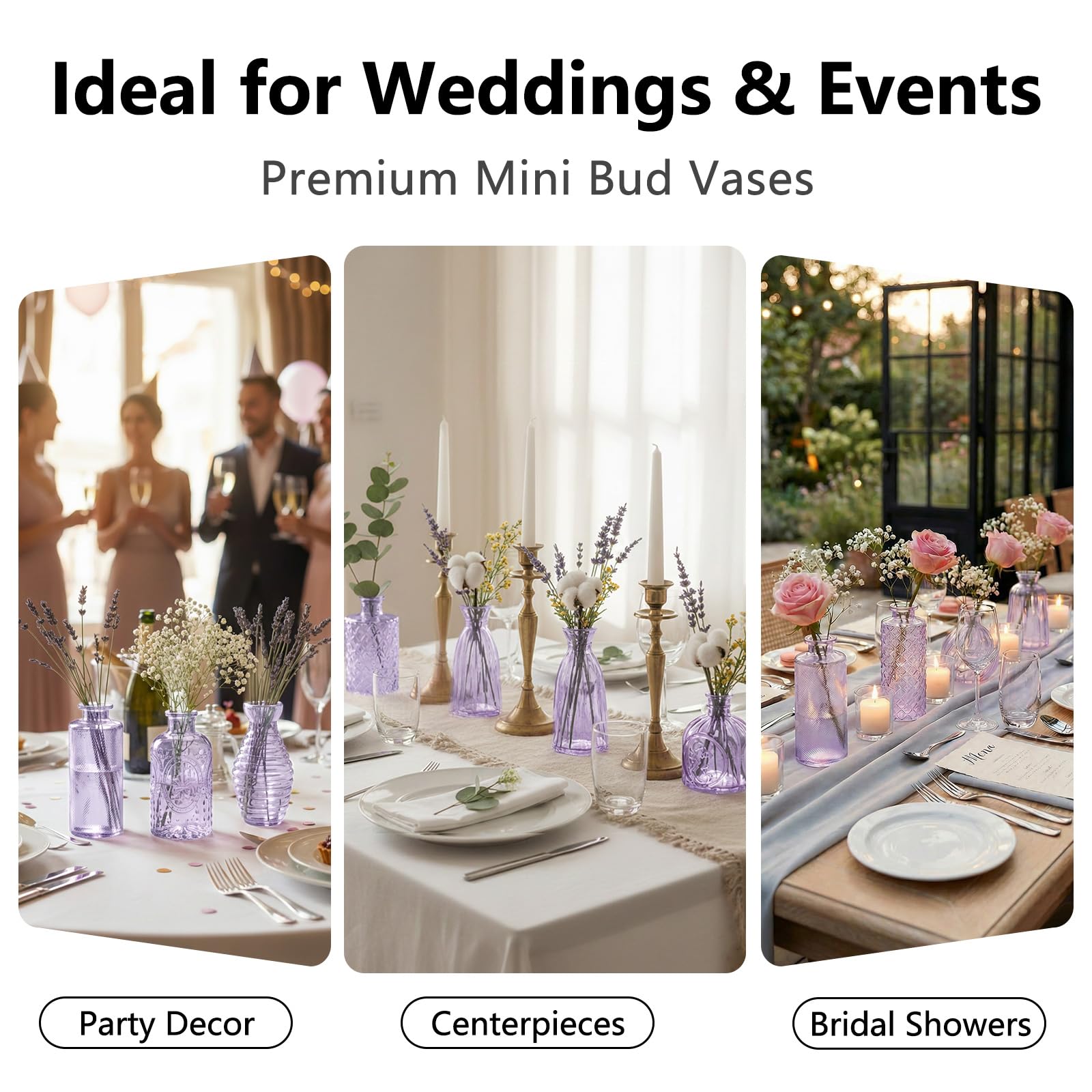 RUCKAE gift-ready bud vases suitable for weddings and celebrations